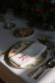 Mafra placemats with Christmas embroidered letters