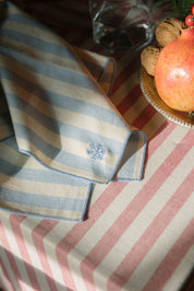 Servilletas con bordados navideños Barra