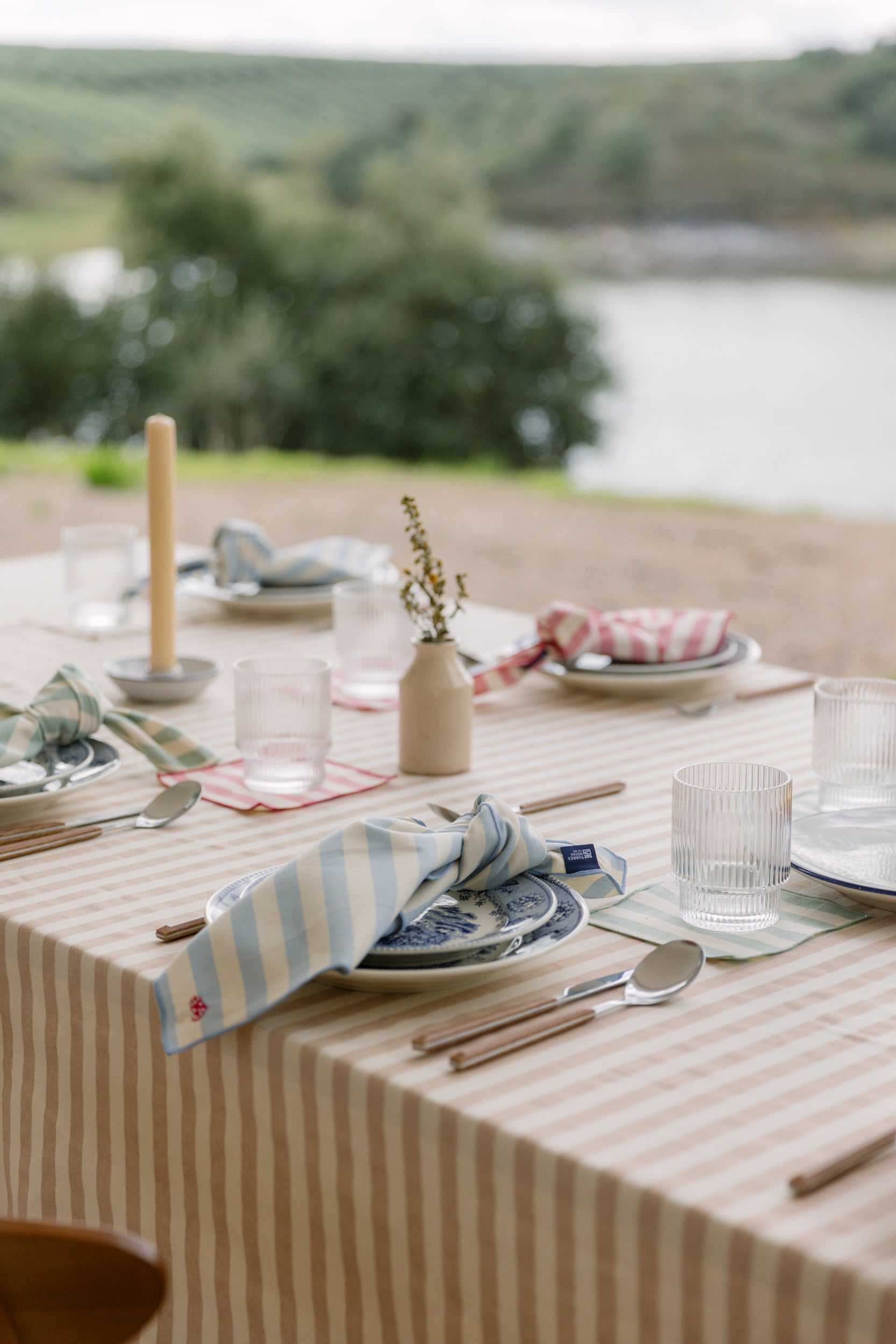 Barra Napkins with fall embroidery