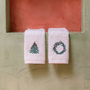 Christmas bath towels