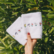 Luxus with flower embroidery