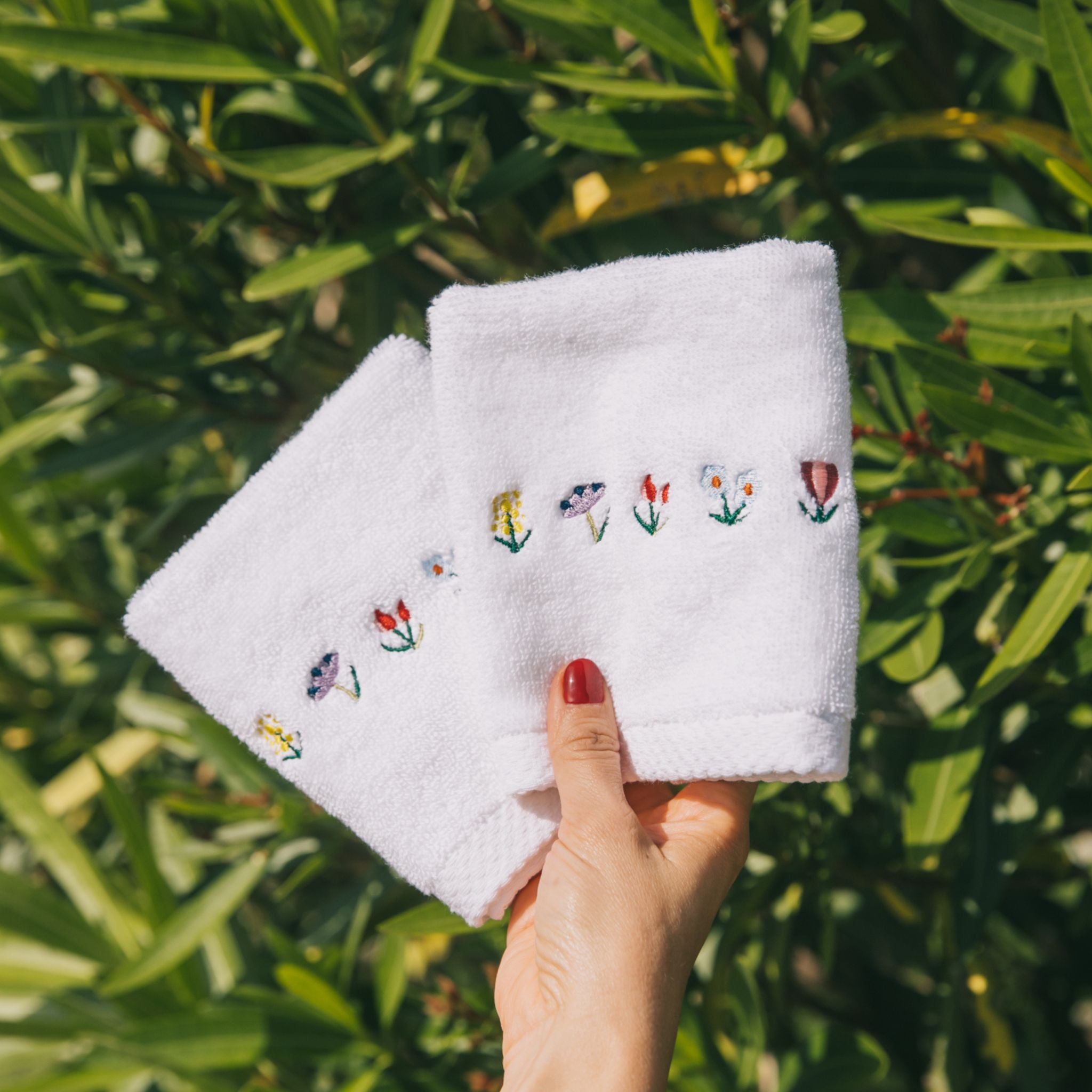 Luxus with flower embroidery