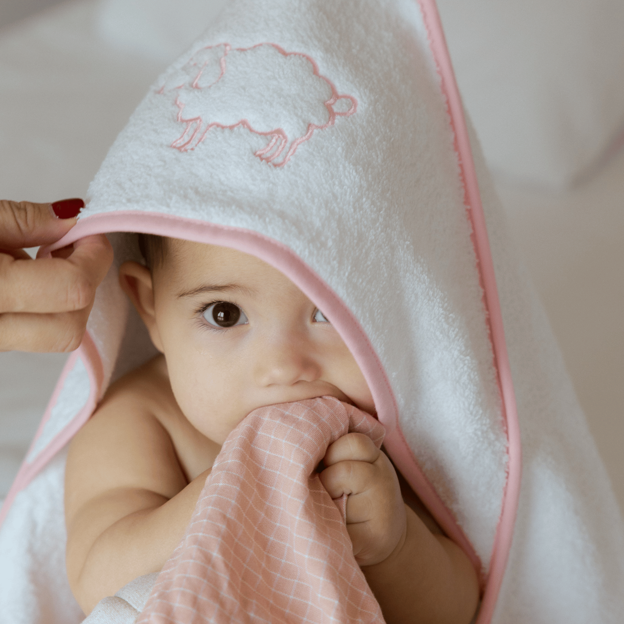 Baby towel Mira with embroidery