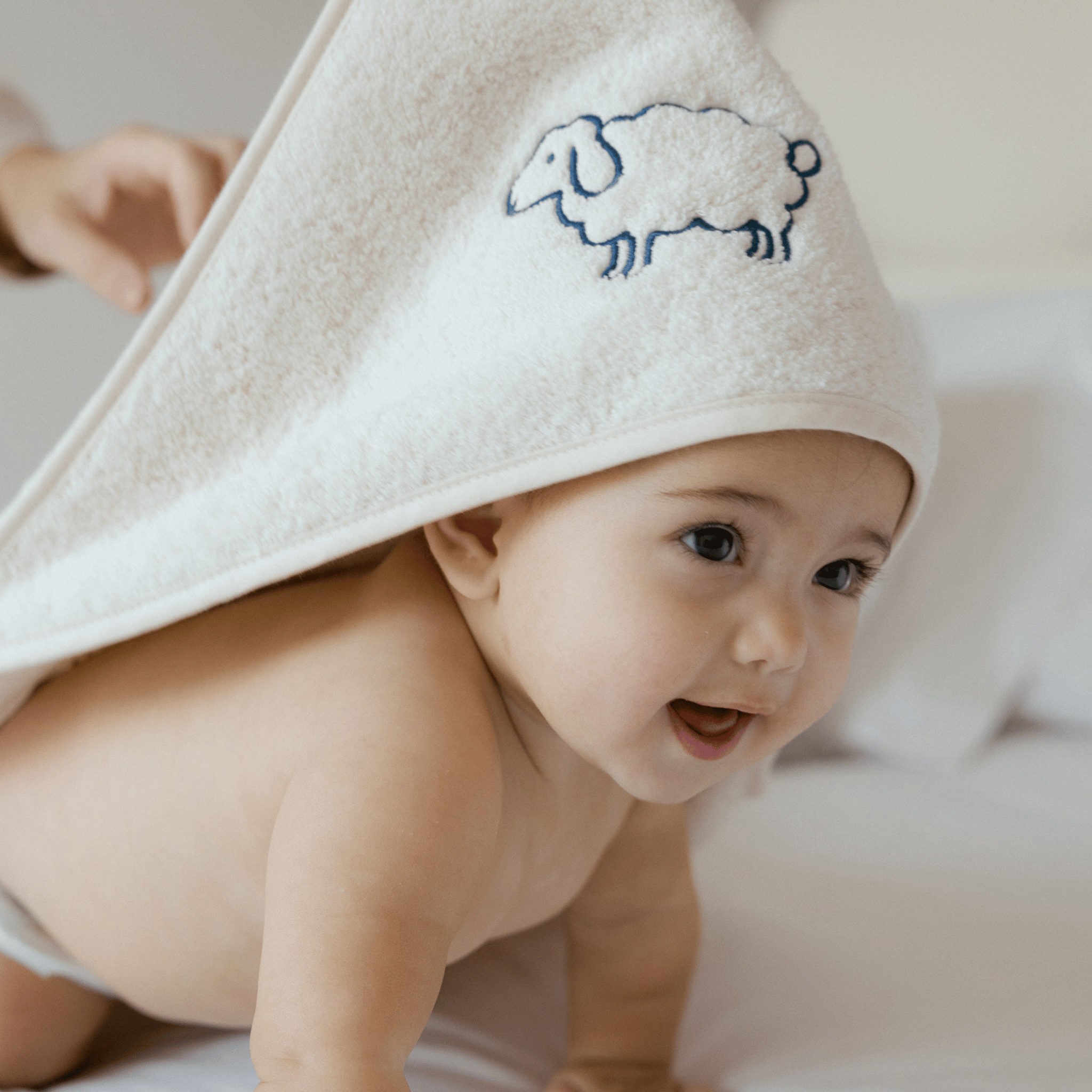 Baby towel Mira with embroidery
