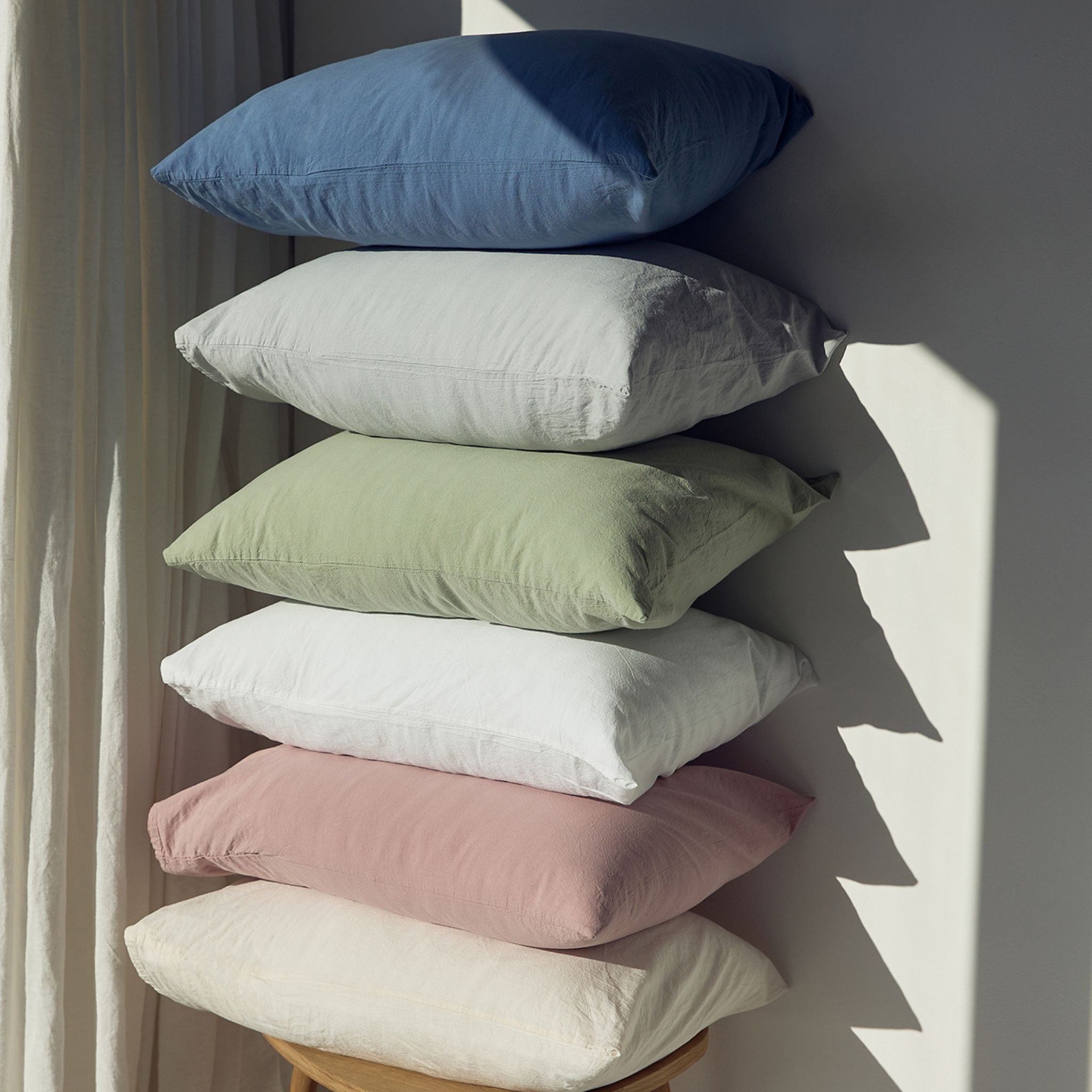Blue Tavira Washed Cotton (UK) - Torres Novas
