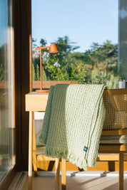 Khaki green Santa Luzia Waffle Bedspreads - Torres Novas
