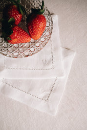 Guardanapos Mafra com bordados de coração