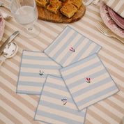 Guadanapos Barra com bordado de flores