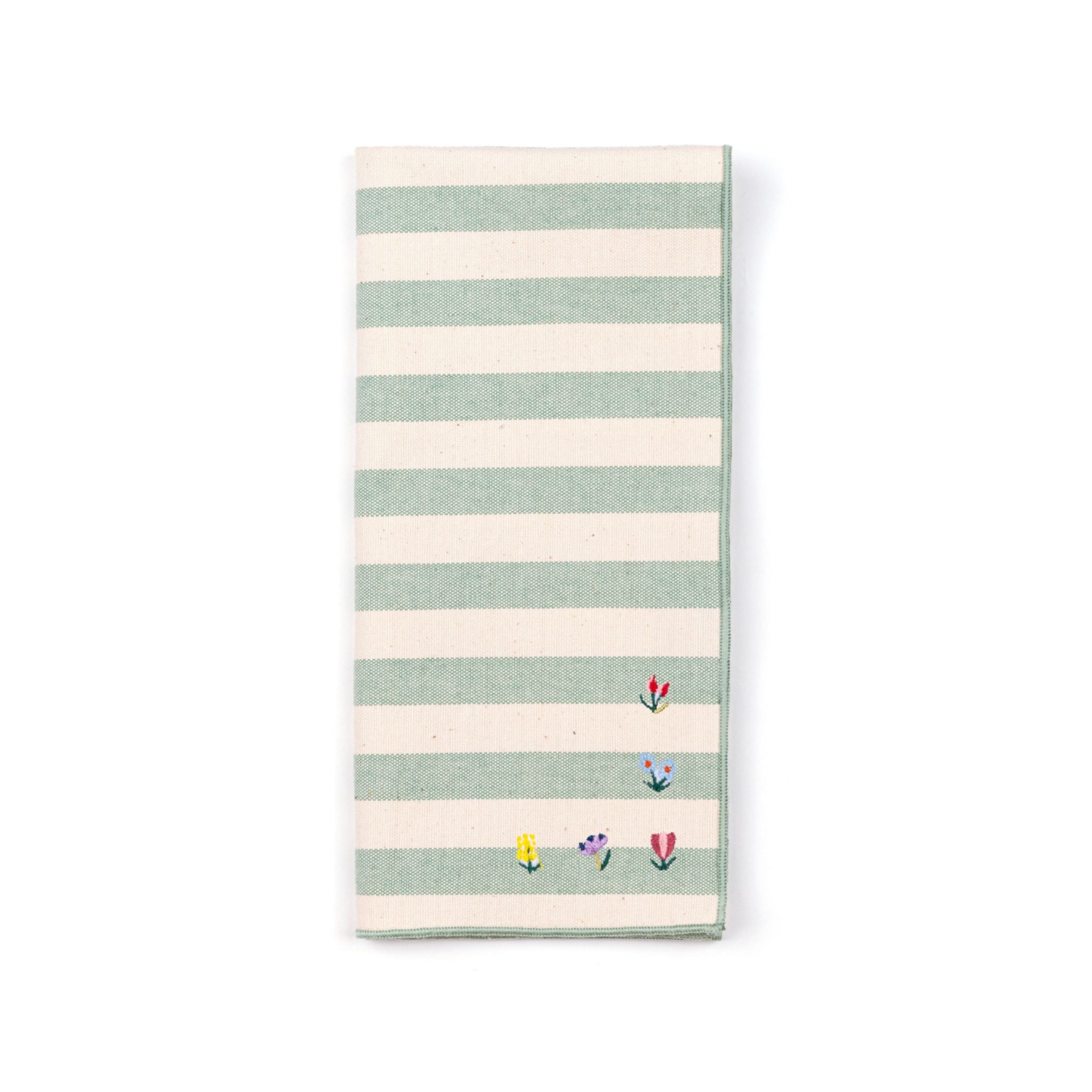 Guardanapos Barra com bordado de flores
