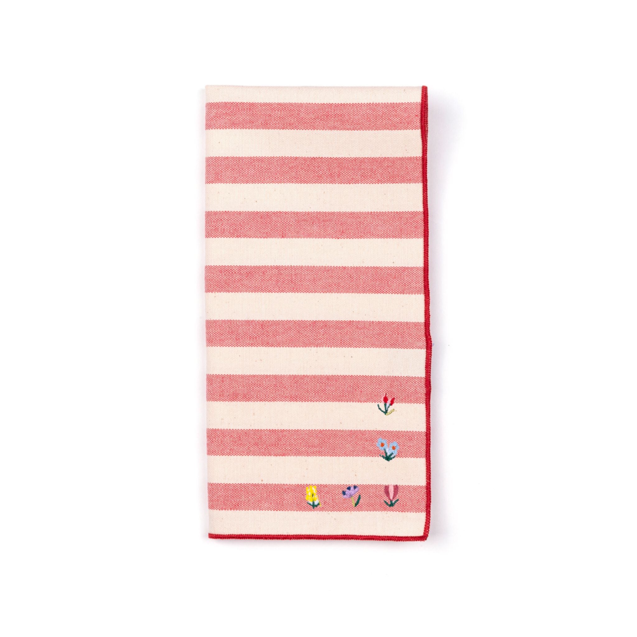 Guardanapos Barra com bordado de flores