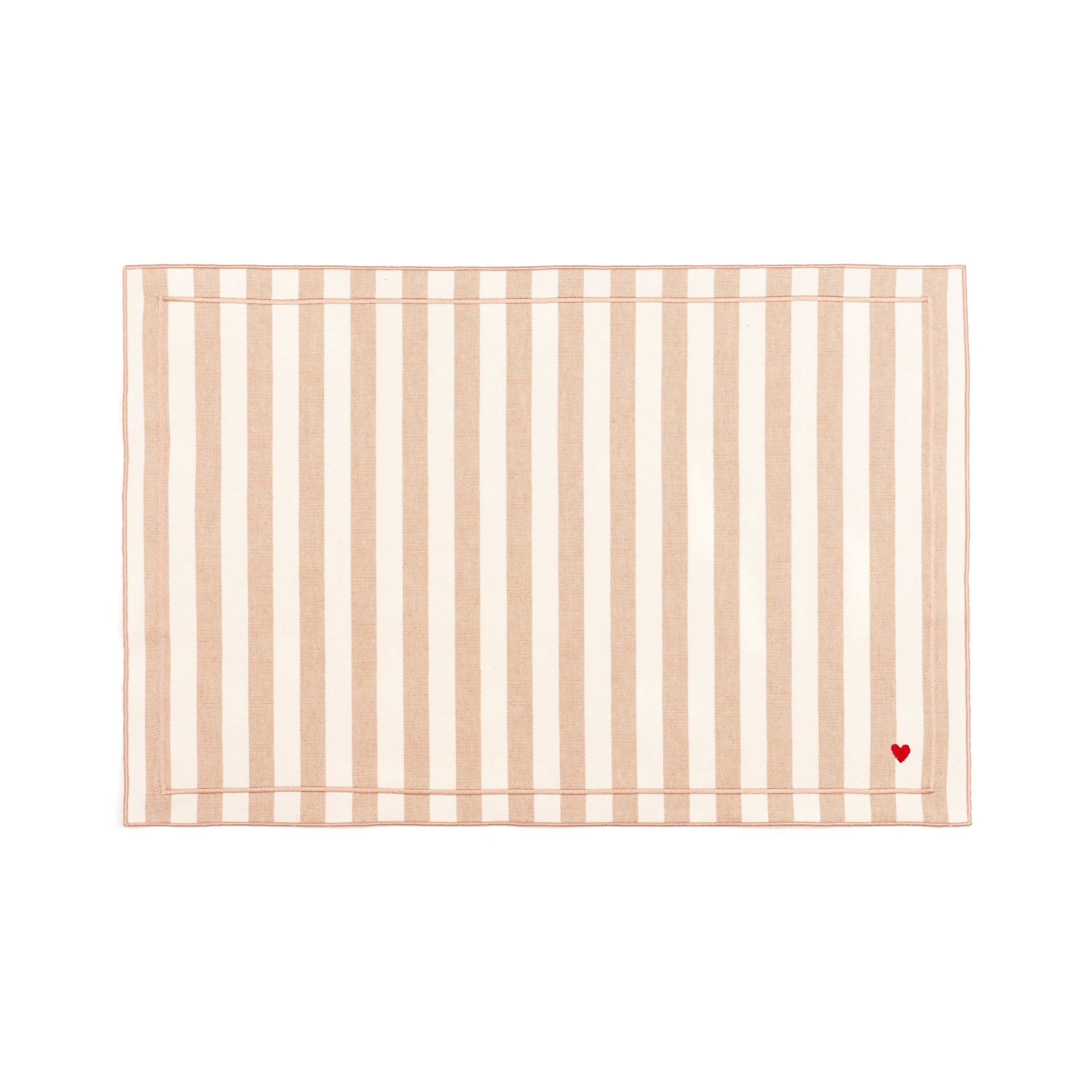 Barra cotton table linen with embroidered hearts - Torres Novas