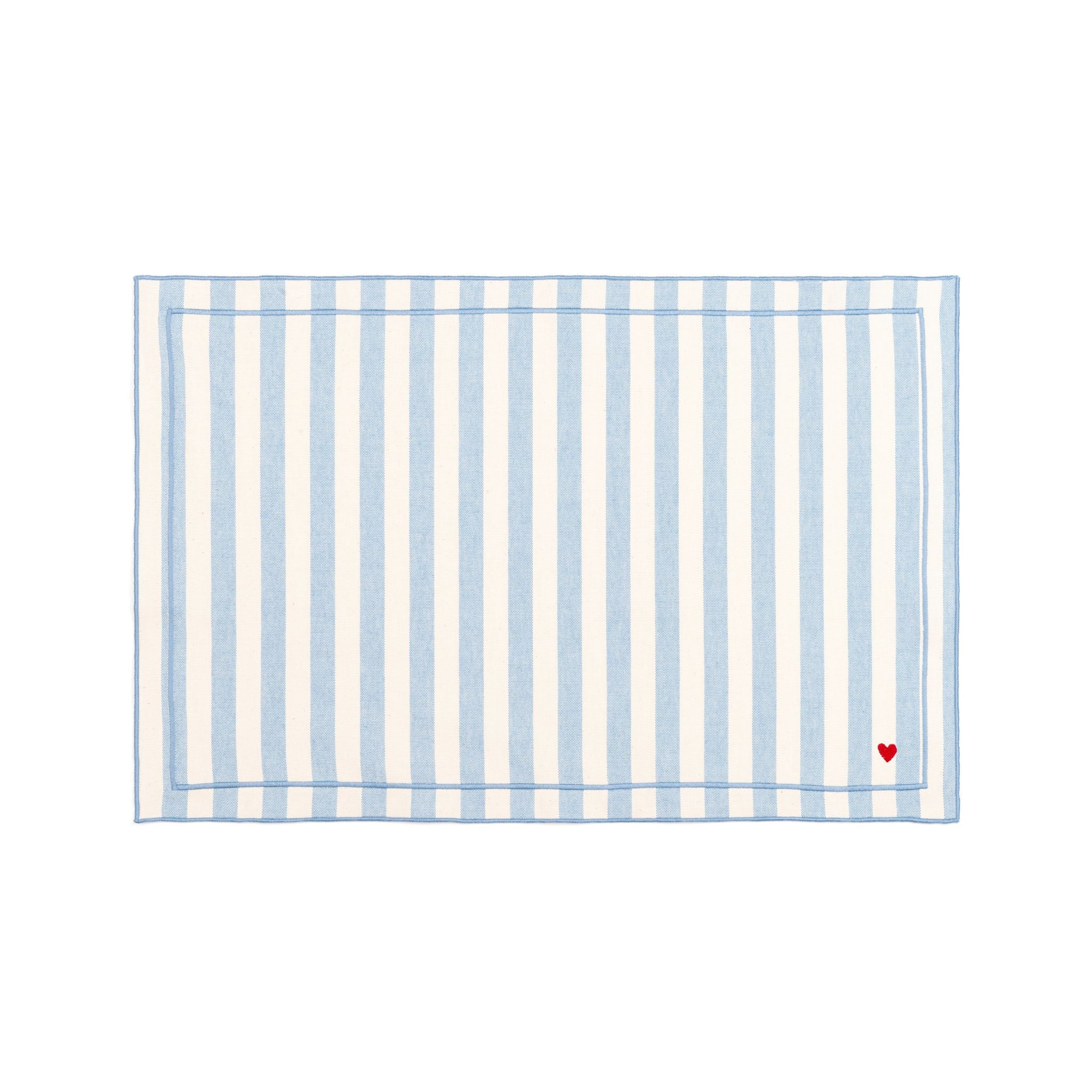 Barra cotton table linen with embroidered hearts - Torres Novas