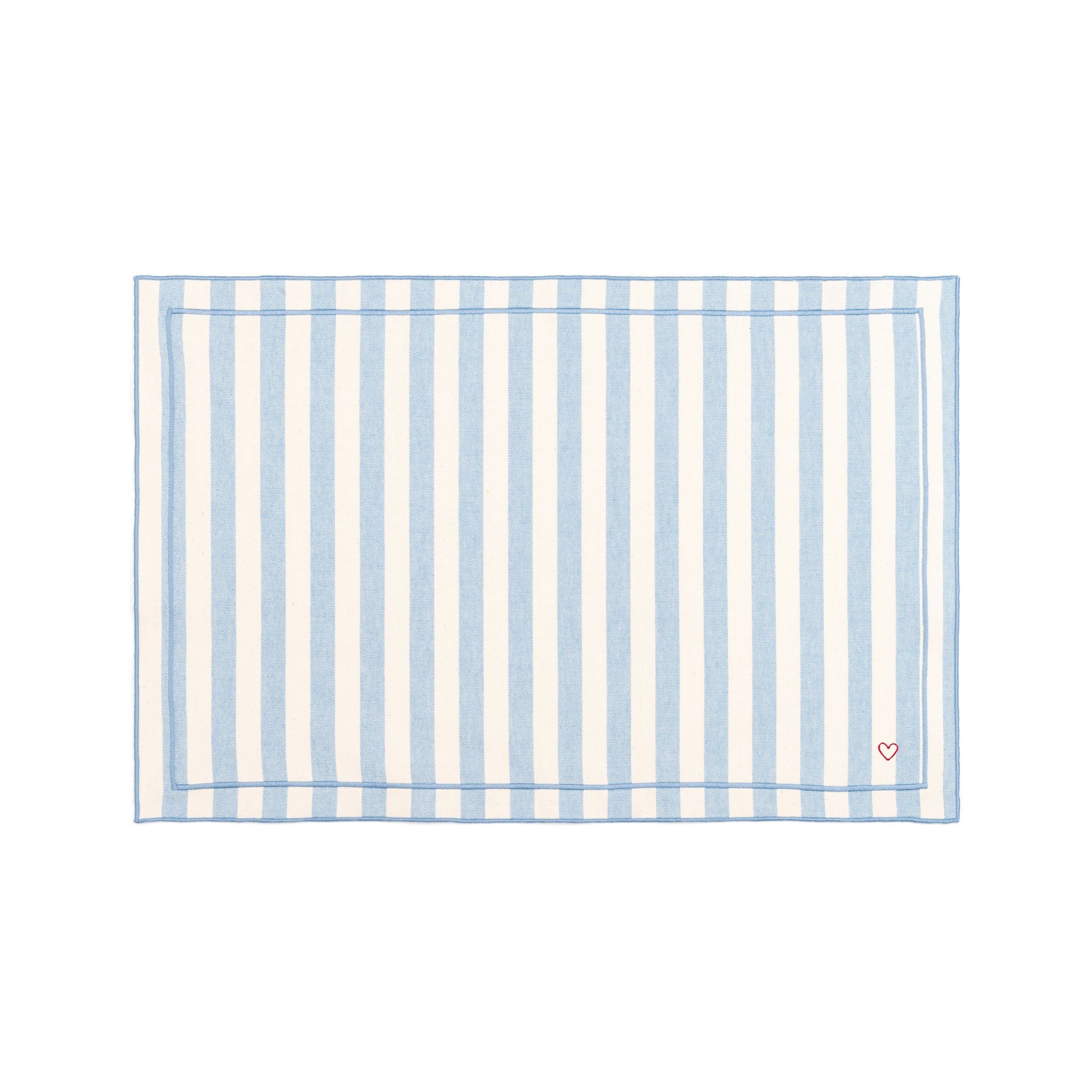Barra cotton table linen with embroidered hearts - Torres Novas