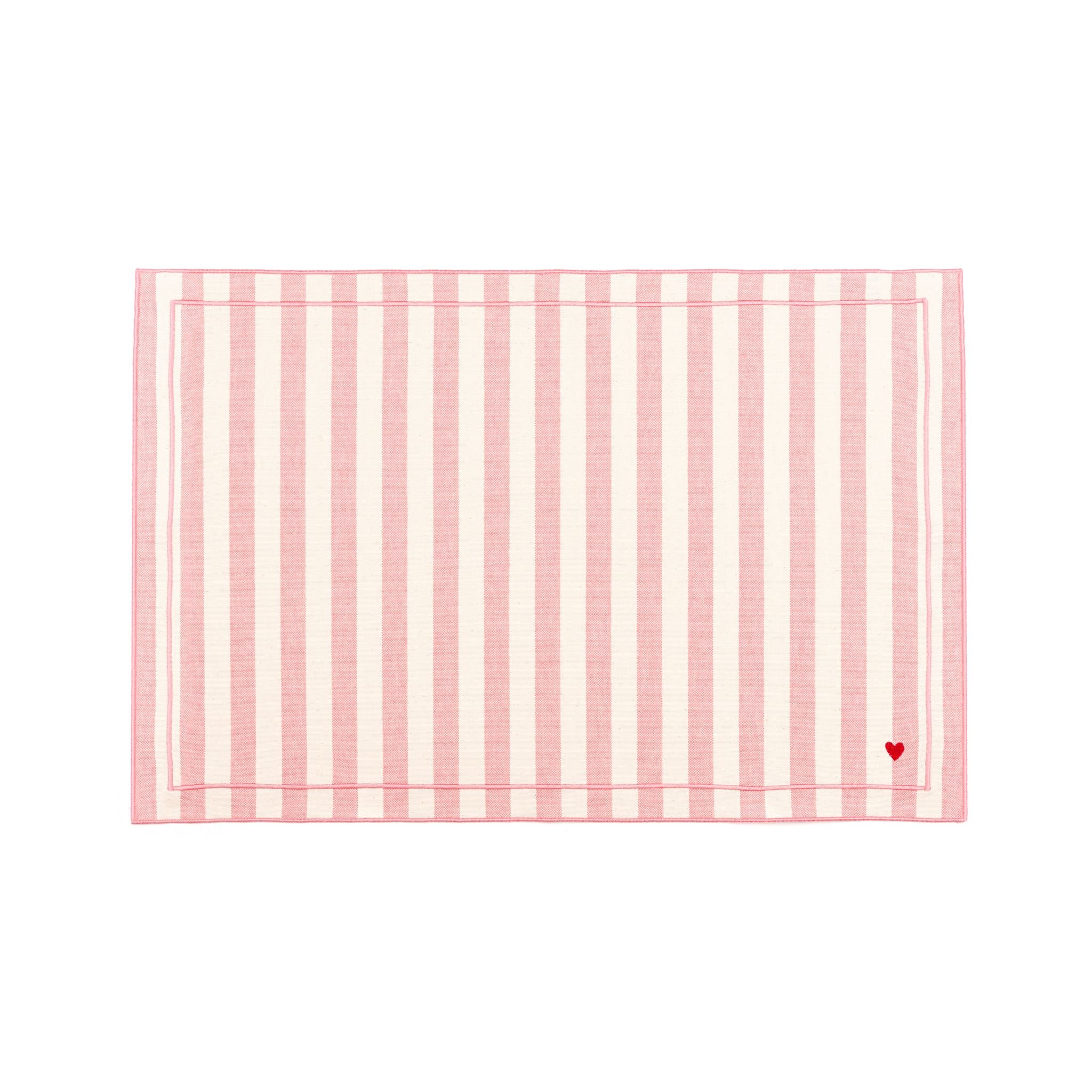Barra cotton table linen with embroidered hearts - Torres Novas
