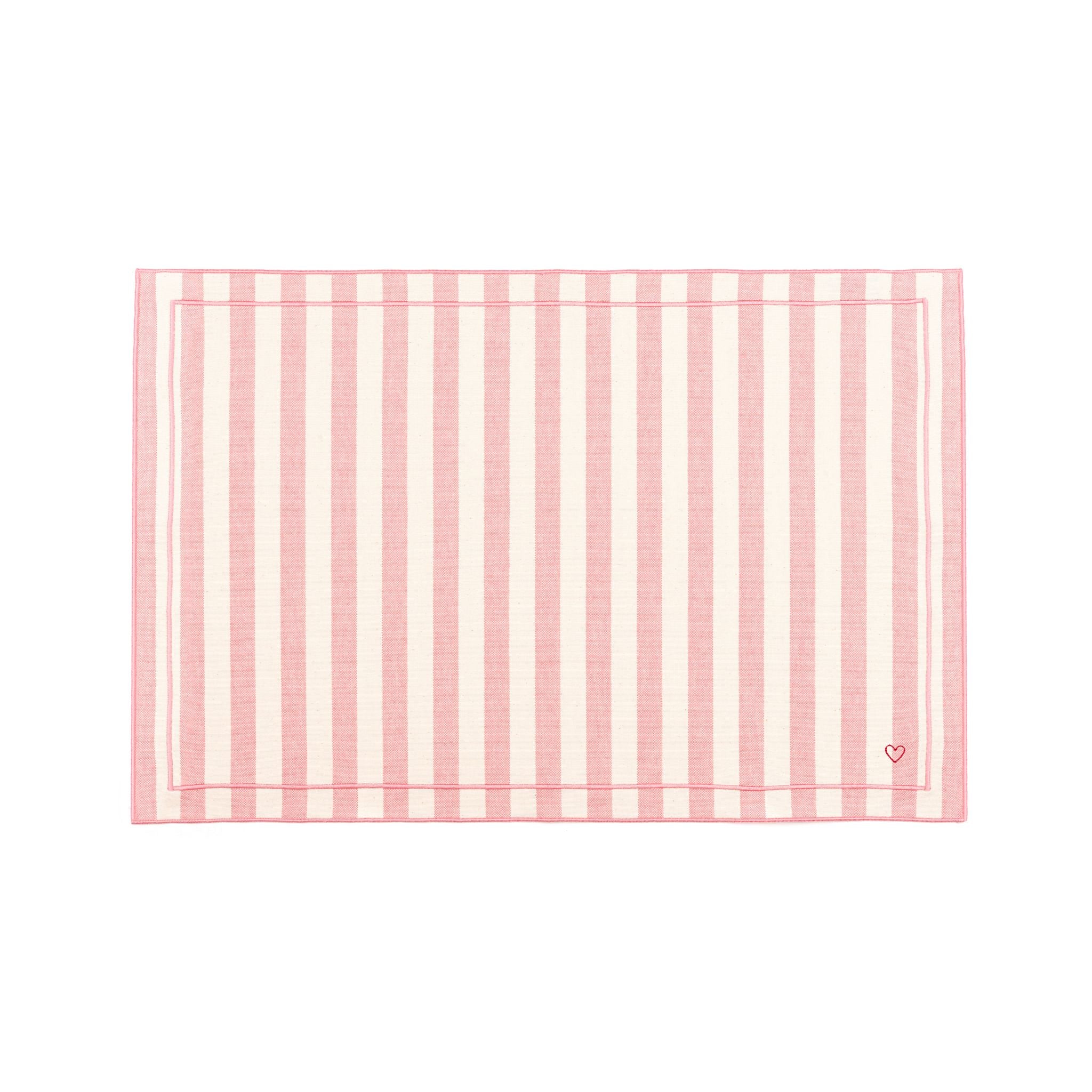 Barra cotton table linen with embroidered hearts - Torres Novas