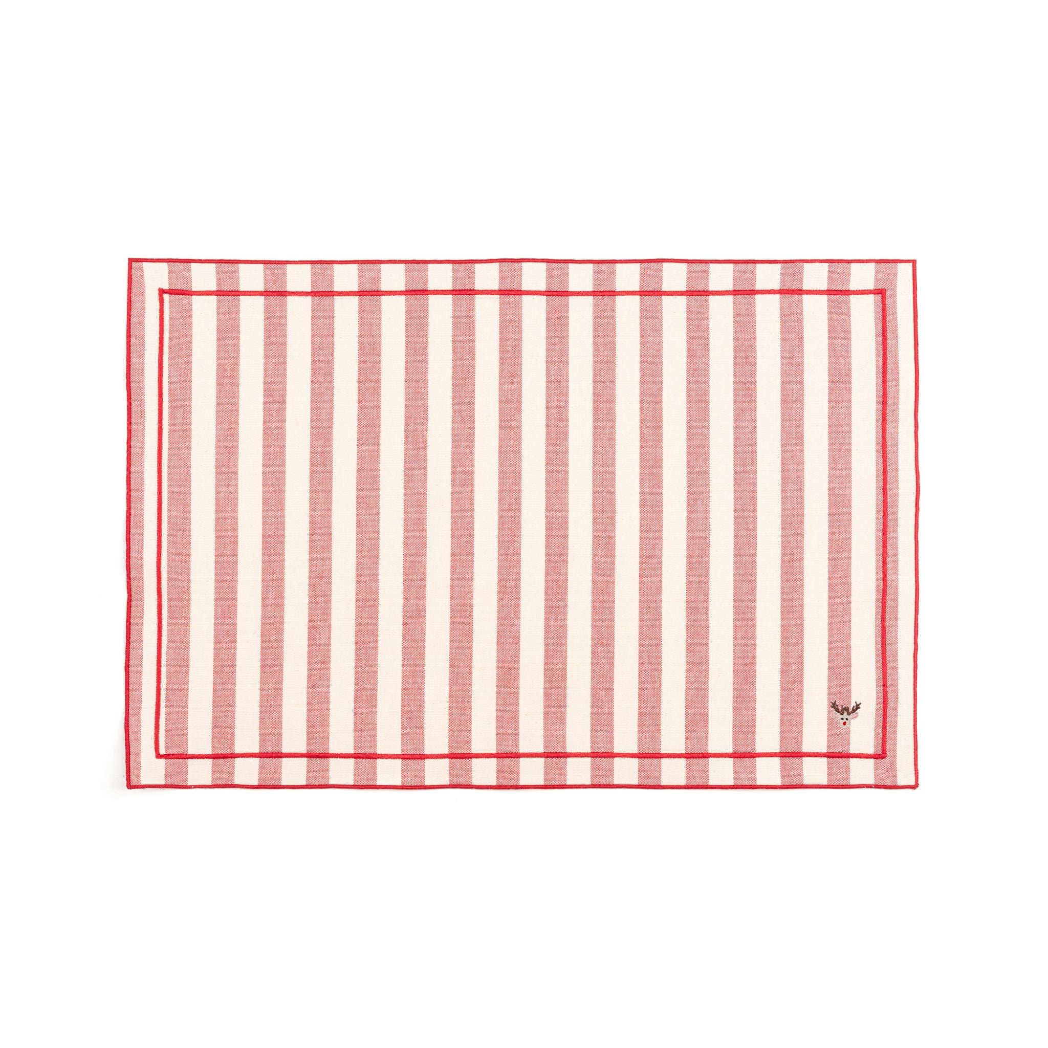 Barra cotton table linen with embroidered small Christmas motifs - Torres Novas
