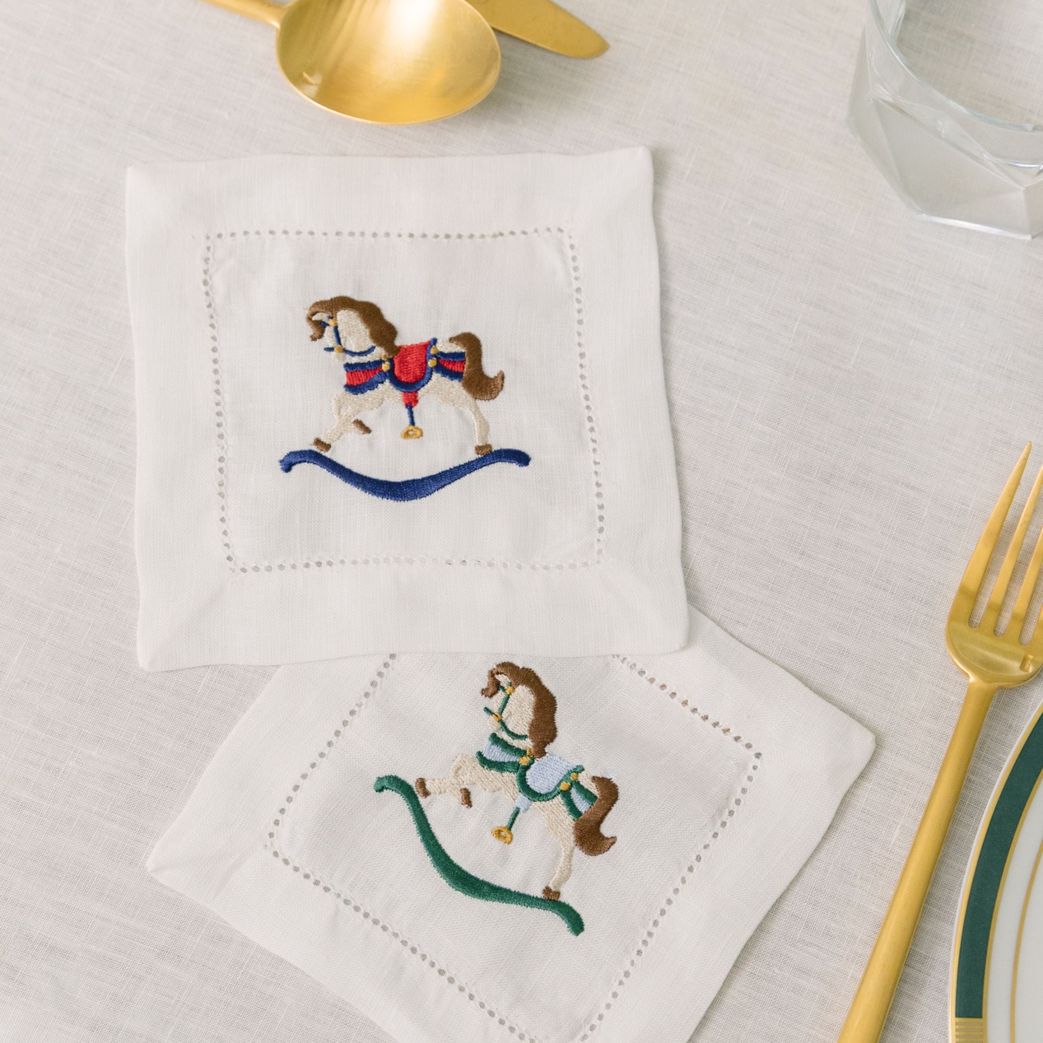 Mafra linen with Christmas embroidery