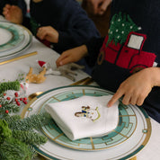 Mafra linen with Christmas embroidery