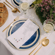 Mafra napkin and placemat with flower embroidery
