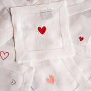 Mafra table linen with heart embroidery