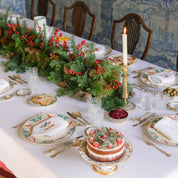Servilletas Mafra bordadas con letras rojas de Navidad (Set de 2)