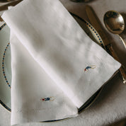 Mafra linen napkin with retro sportsmen - Torres Novas