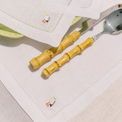 Mafra linen Napkins with summer embroidery