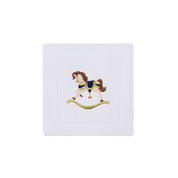 Mafra algodão com bordado de cavalos