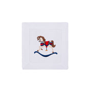 Mafra algodão com bordado de cavalos