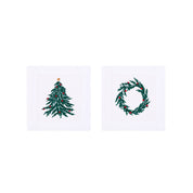 Mafra linen with christmas tree and wreath embroidery - Torres Novas