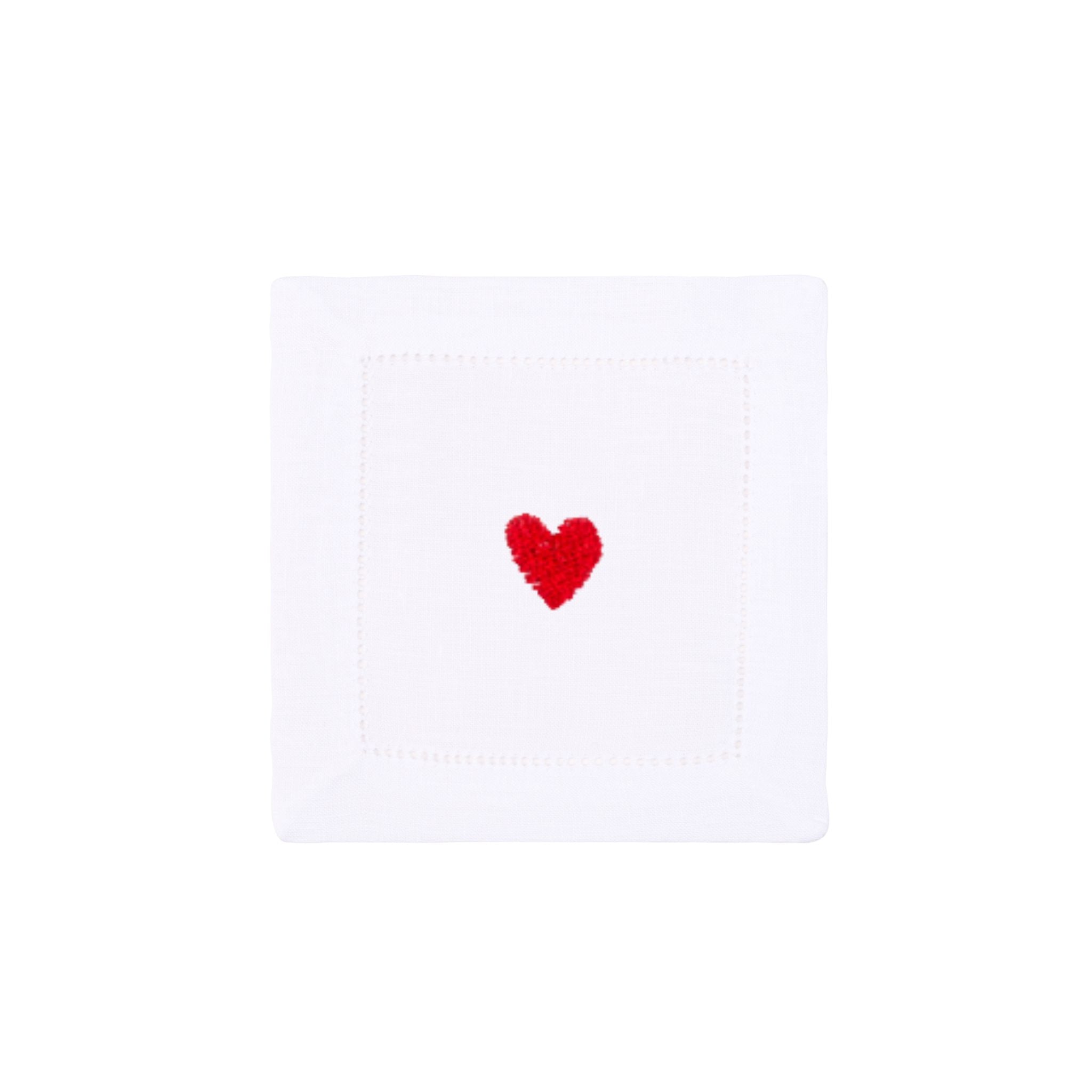 Mafra cotton table linen with heart embroidery - Torres Novas