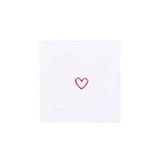 Mafra cotton table linen with heart embroidery - Torres Novas