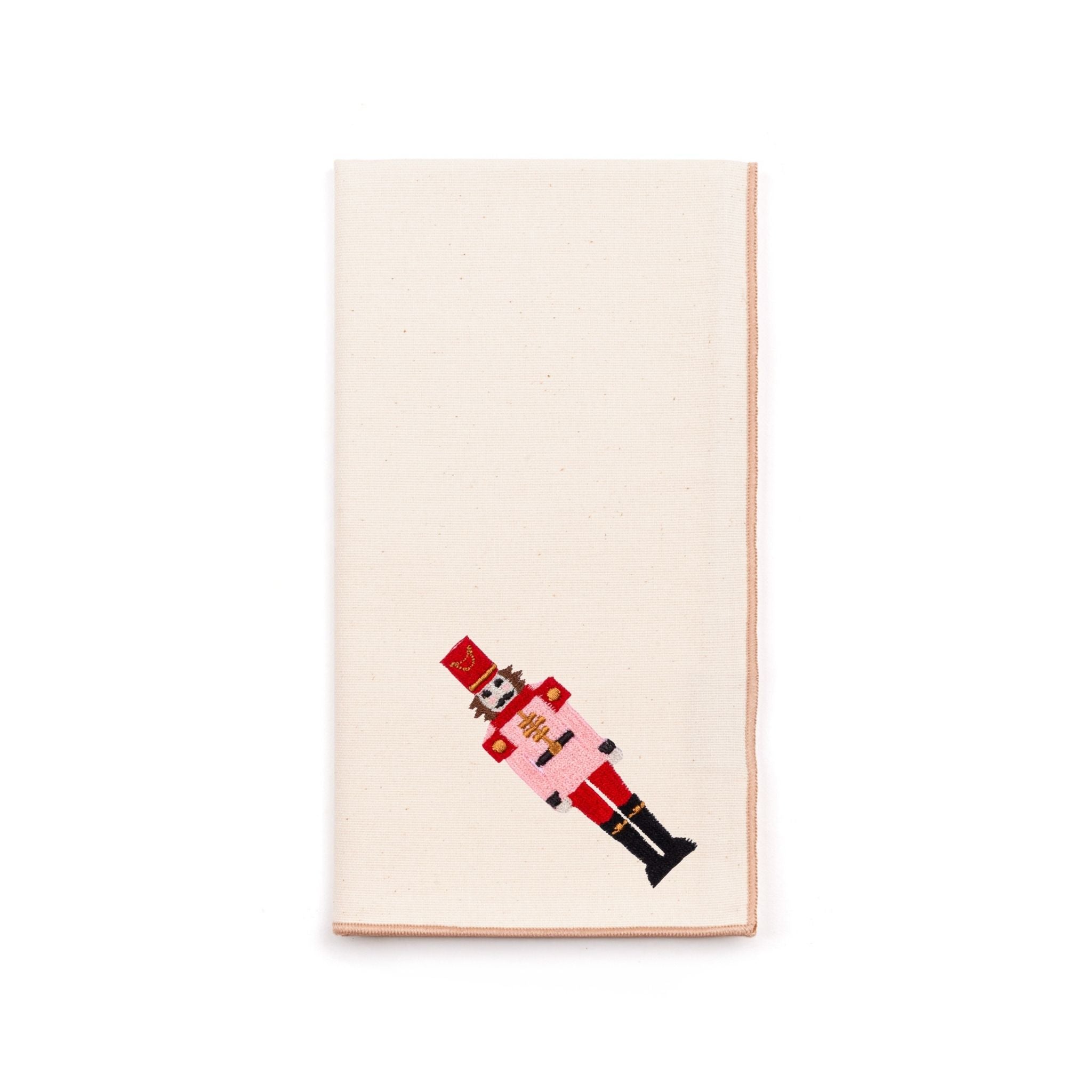 Guardanapos Nazaré cru com bordado de soldados