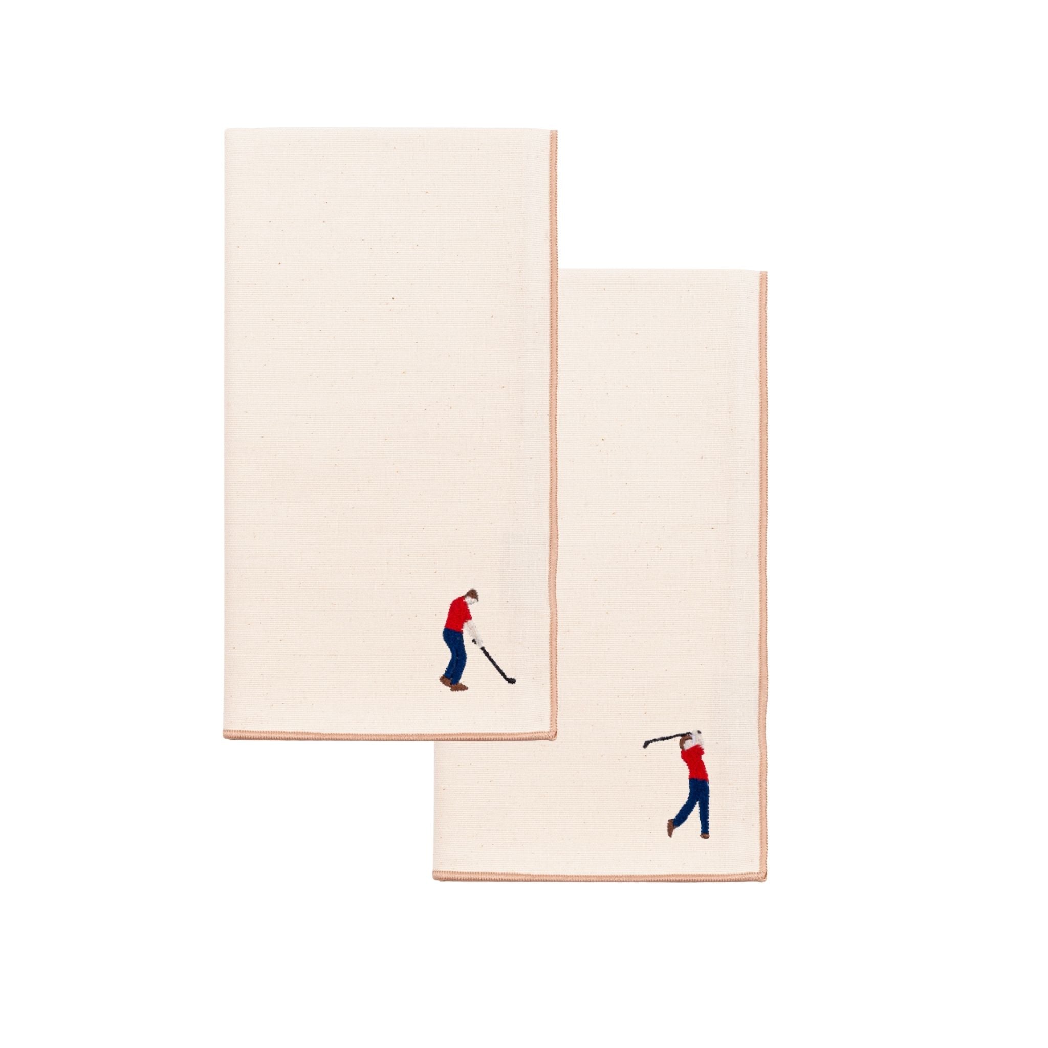 Ecru Nazaré napkins with retro embroidery - Torres Novas