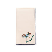 Guardanapos Nazaré cru com bordado de cavalos