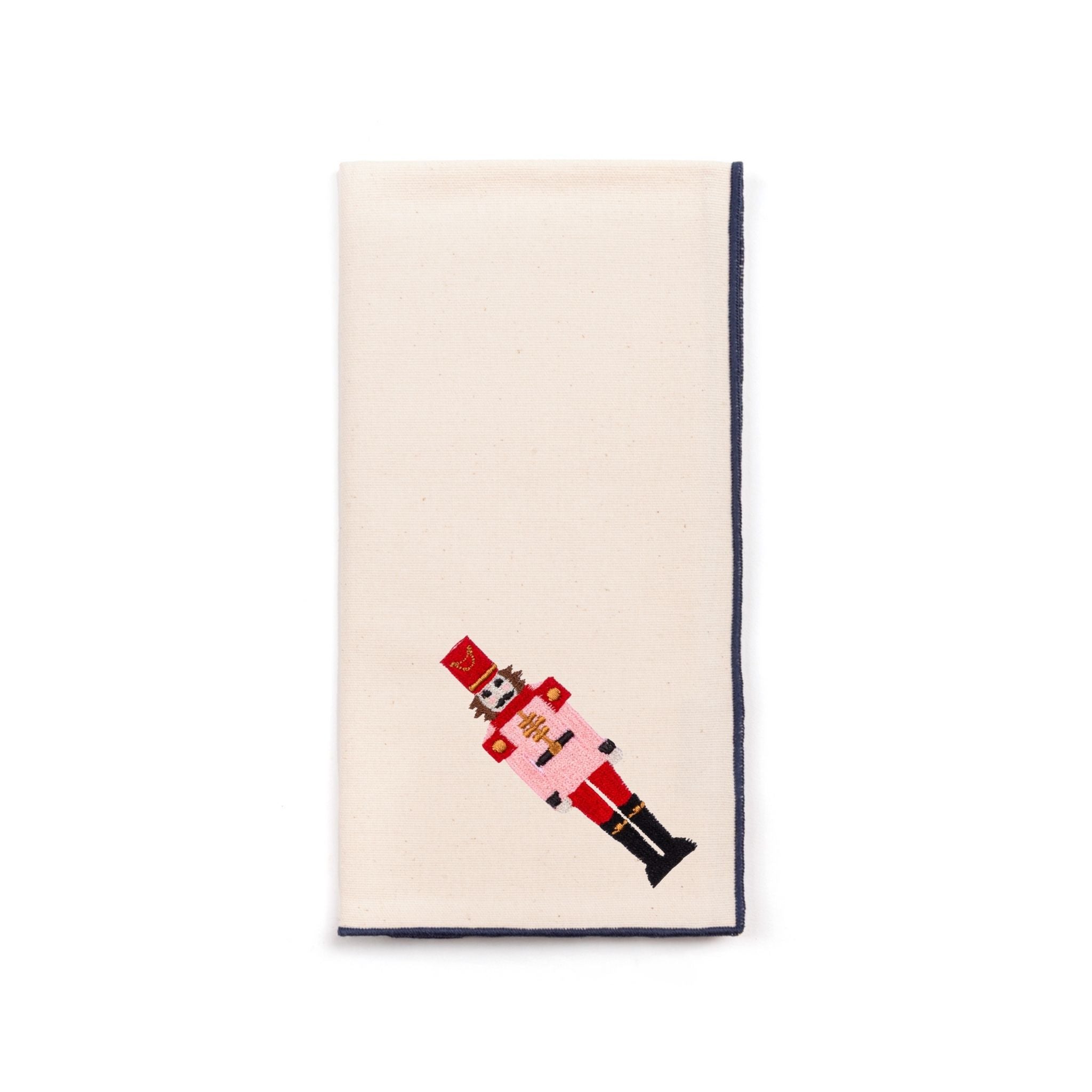 Guardanapos Nazaré cru com bordado de soldados