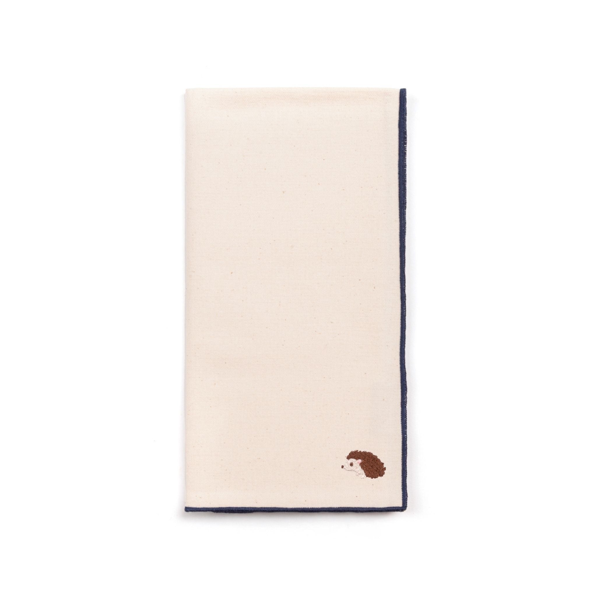 Serviettes Nazaré écrues à broderies automnales