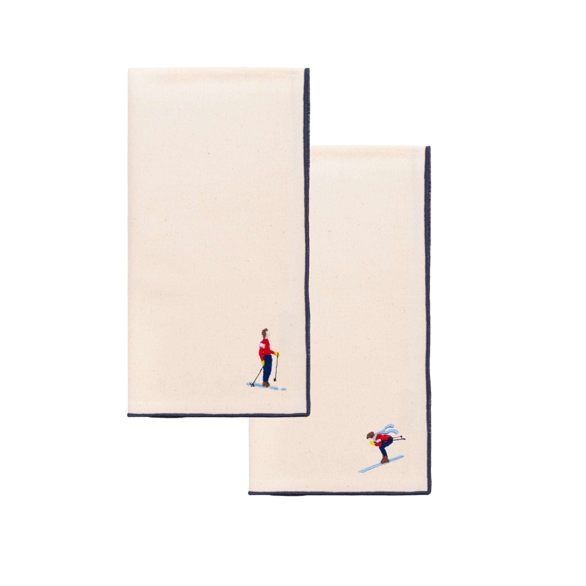 Ecru Nazaré napkins with retro embroidery - Torres Novas