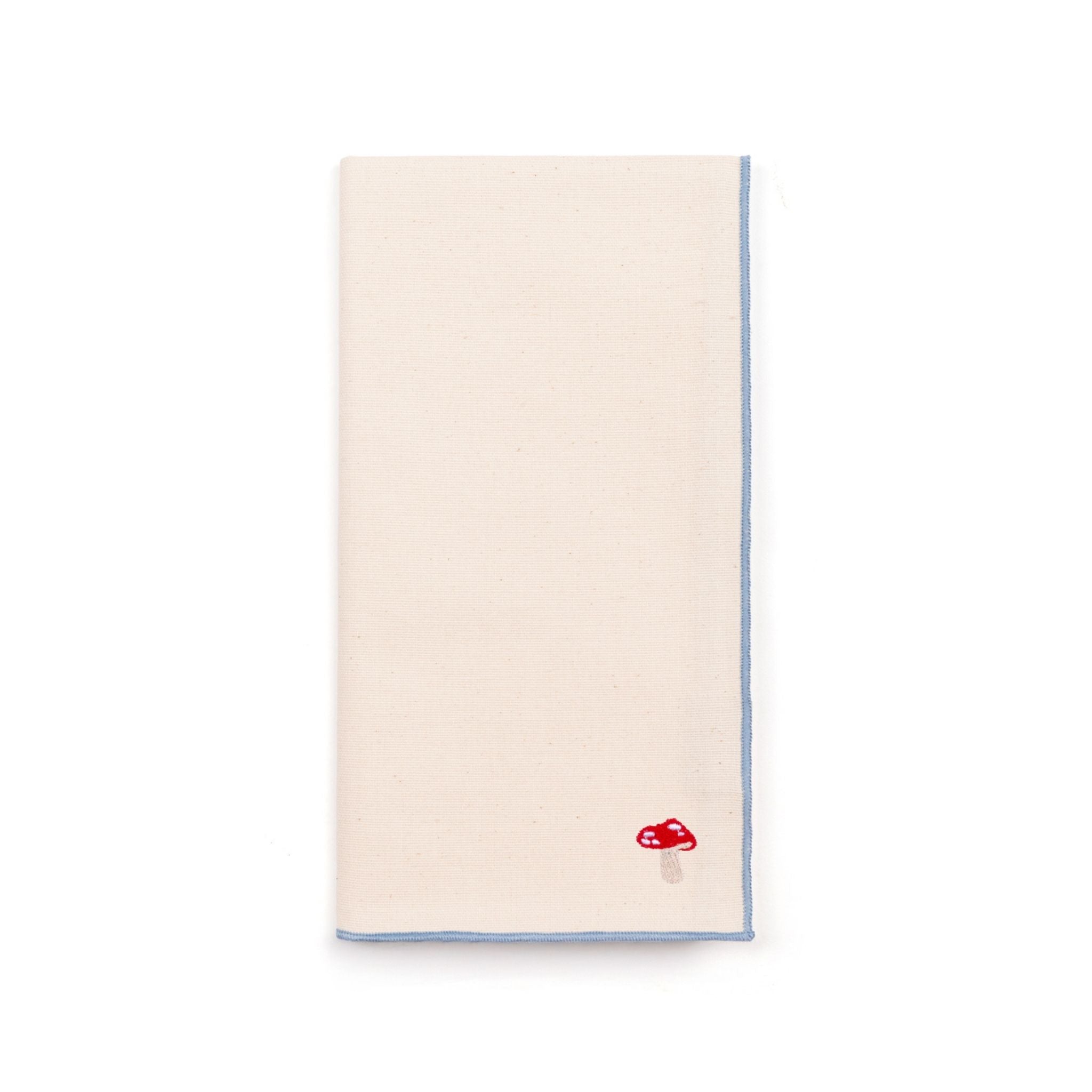 Serviettes Nazaré écrues à broderies automnales