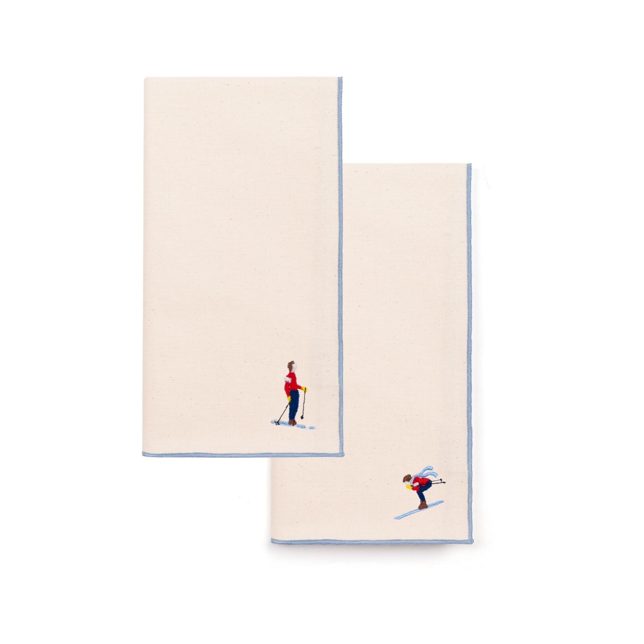 Ecru Nazaré napkins with retro embroidery - Torres Novas