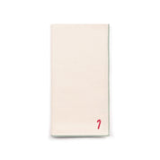 Guardanapos Nazaré cru com bordados de Natal pequenos