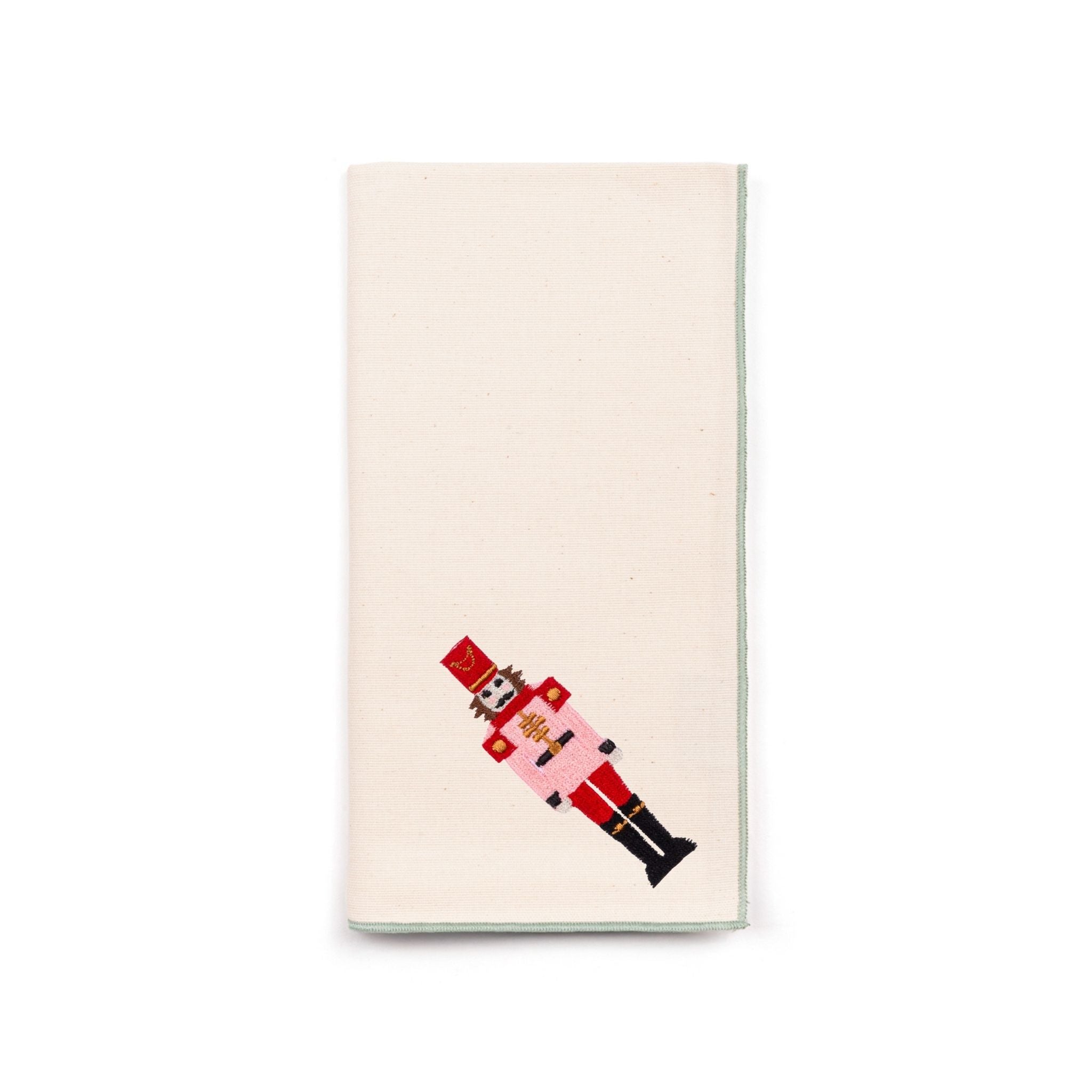 Guardanapos Nazaré cru com bordado de soldados