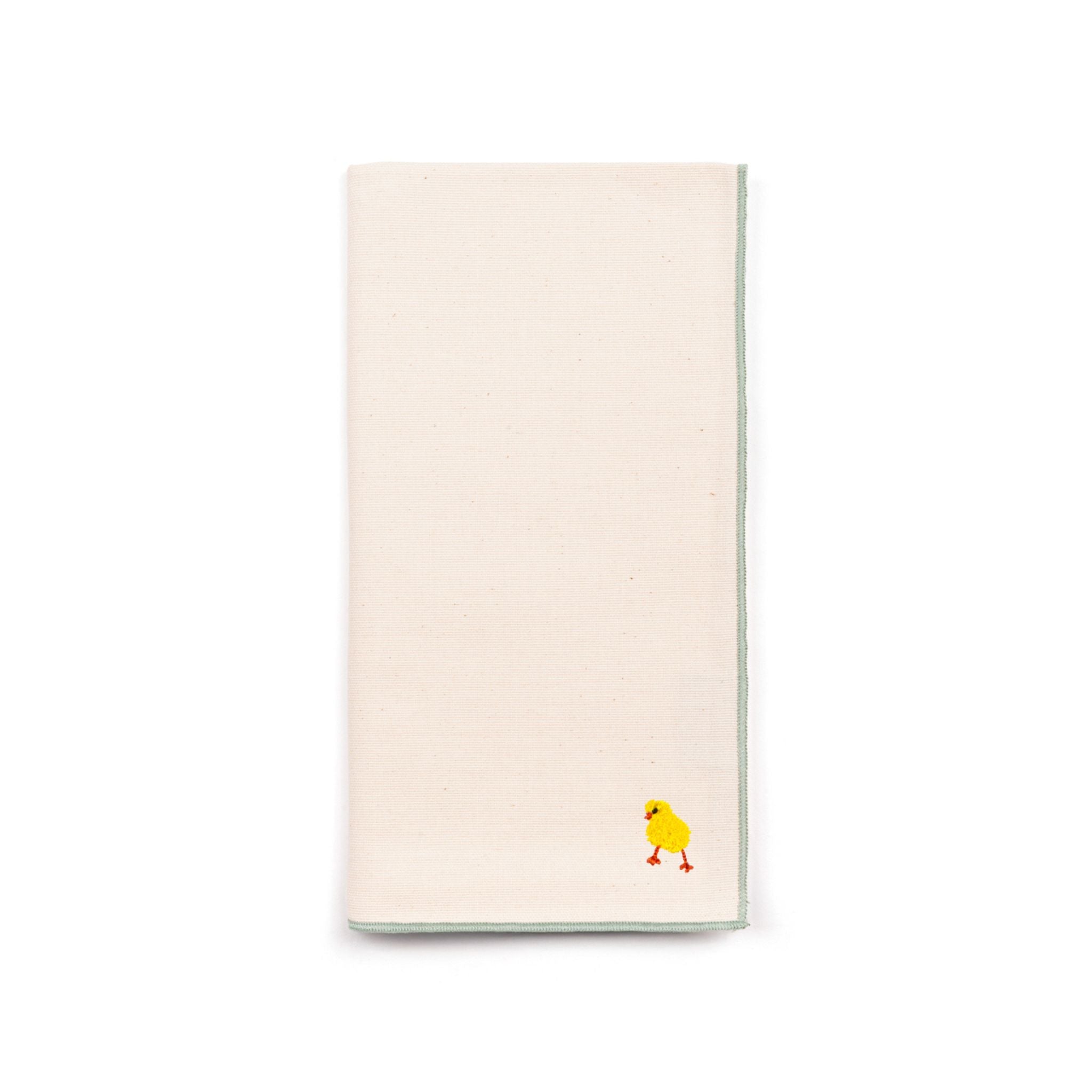 Ecru Nazaré napkins with easter embroidery