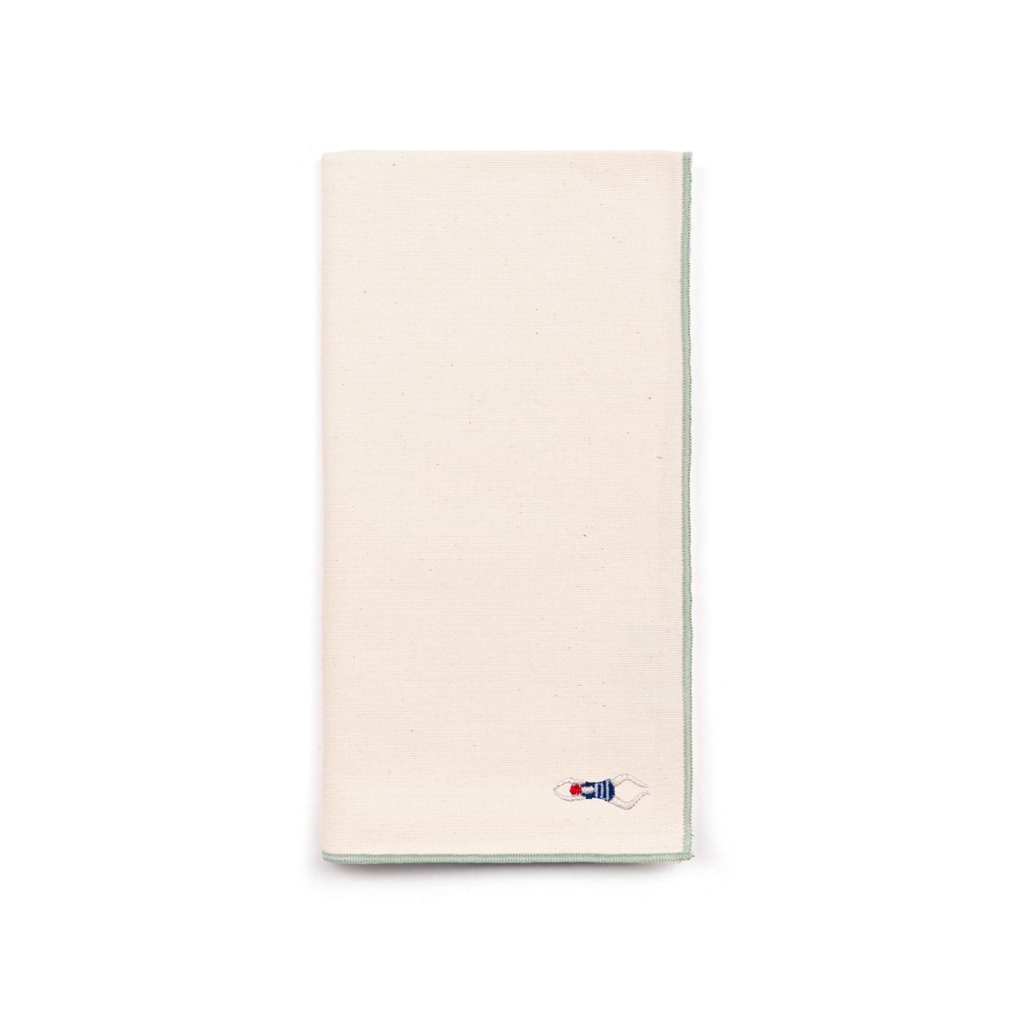 Ecru Nazaré napkins with retro embroidery
