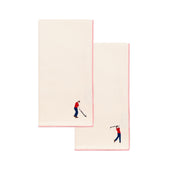 Ecru Nazaré napkins with retro embroidery - Torres Novas