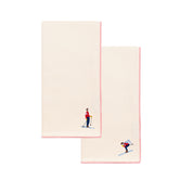 Ecru Nazaré napkins with retro embroidery - Torres Novas