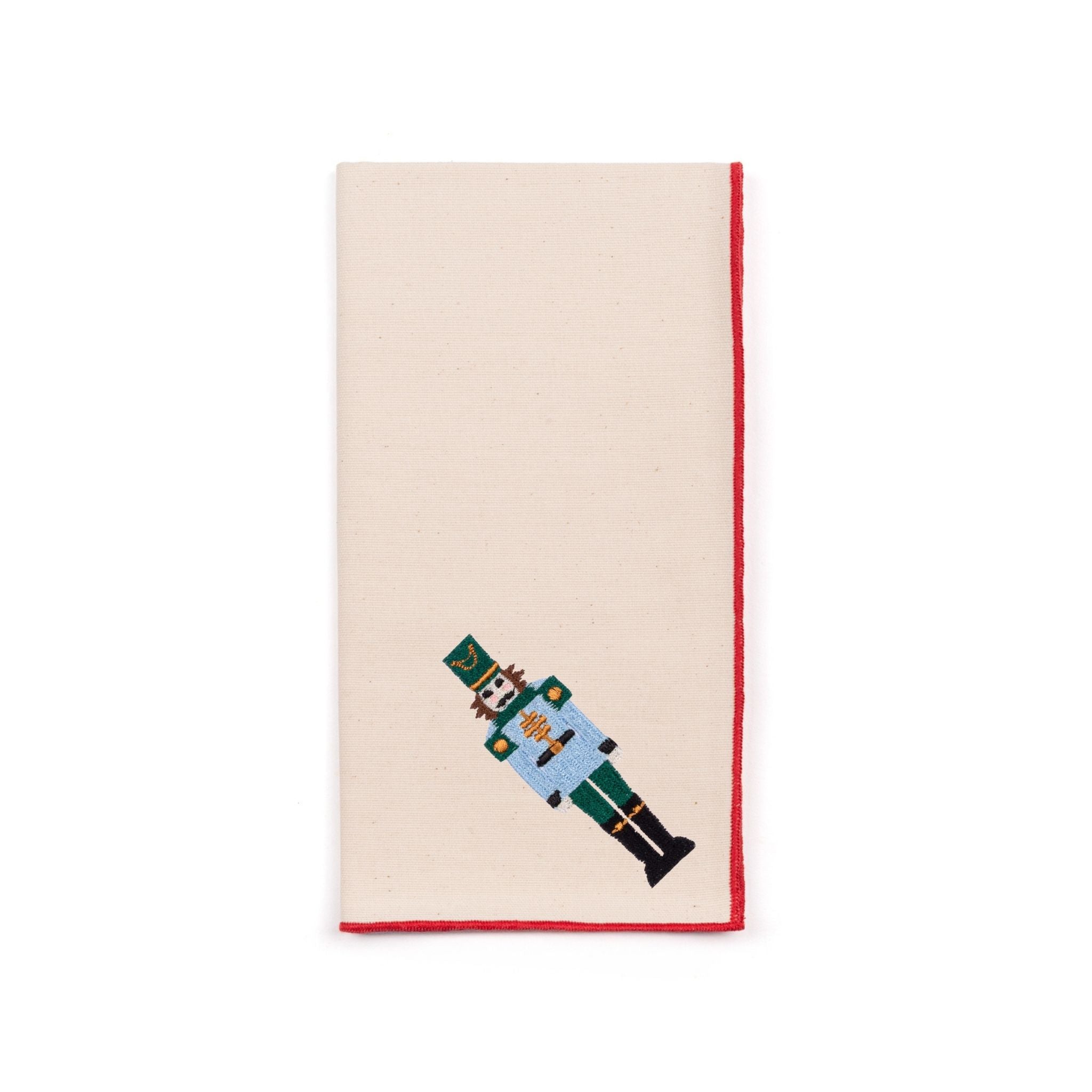 Guardanapos Nazaré cru com bordado de soldados