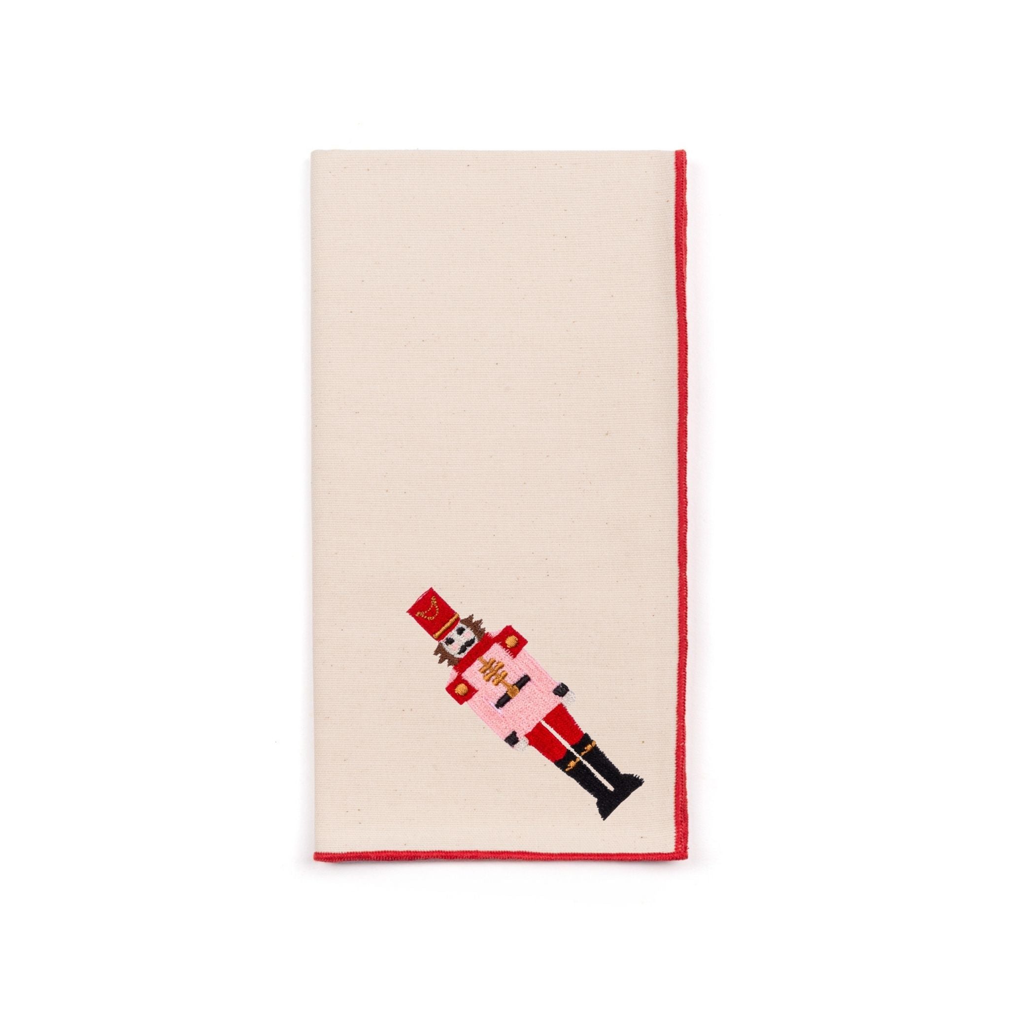 Guardanapos Nazaré cru com bordado de soldados