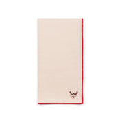 Guardanapos Nazaré cru com bordados de Natal pequenos