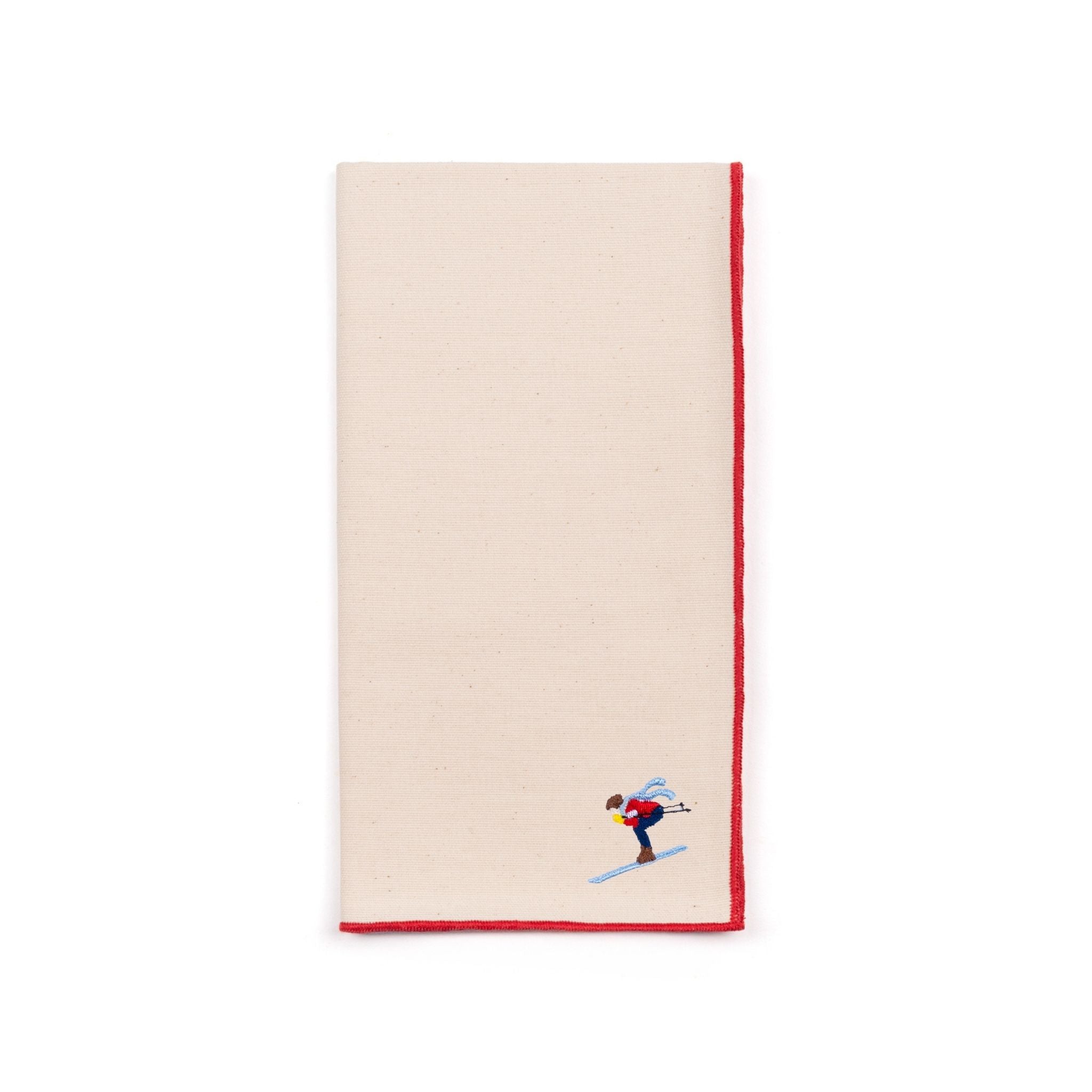 Ecru Nazaré napkins with retro embroidery